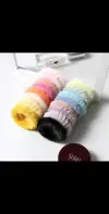 A new and elegant faux mink hair rope with colorful and fluffy hair bands for autumn and winter details Picture